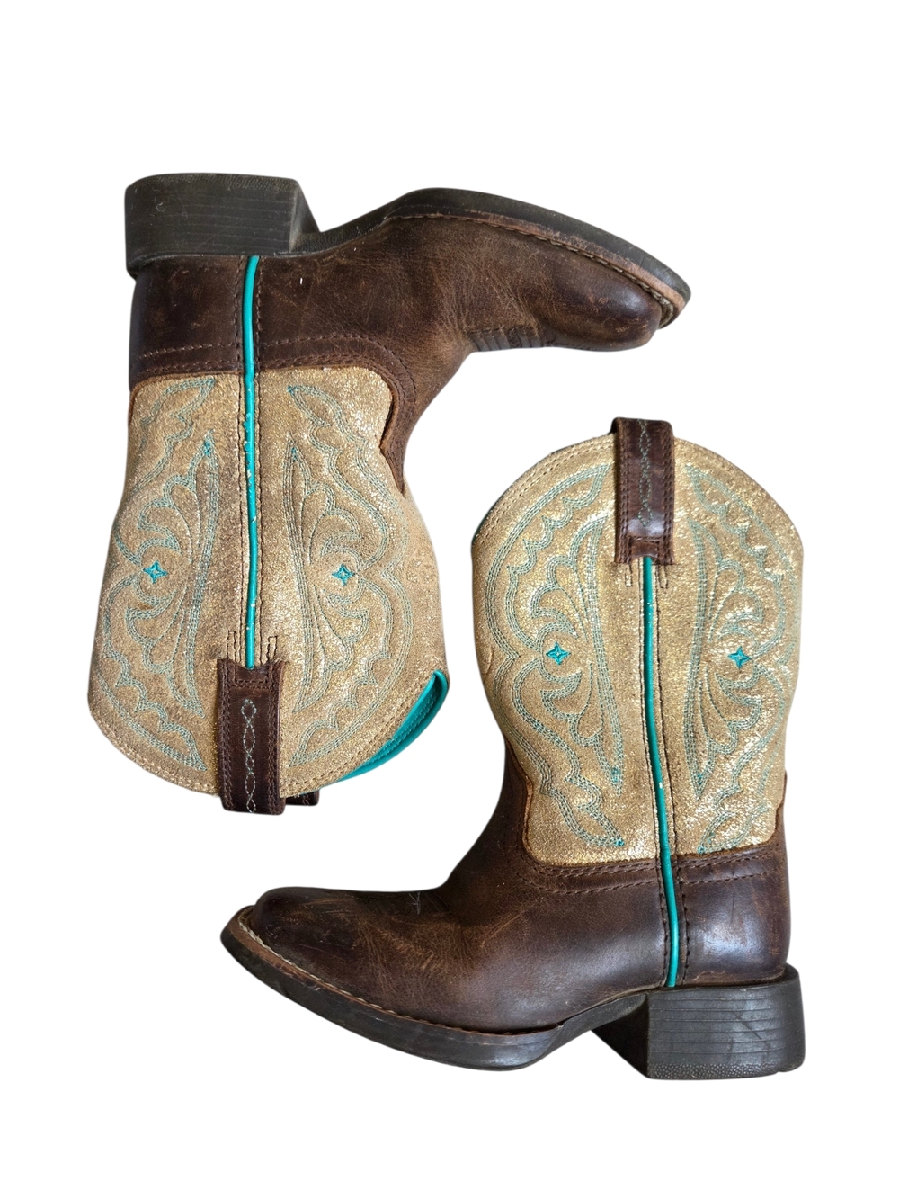 Ariat Quickdraw Western Girls Boots Size 8 - Picture 3 of 9